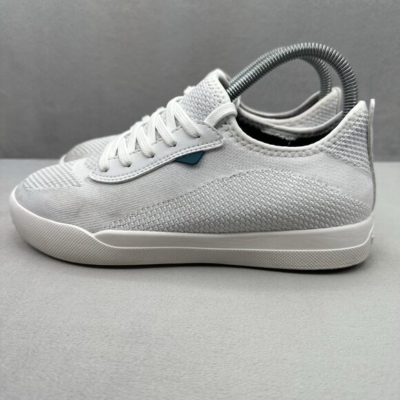 Vessi Weekend Sneaker Womens Size 7 Shoes White Waterproof Knit Lace-Up Casual - Picture 3 of 8